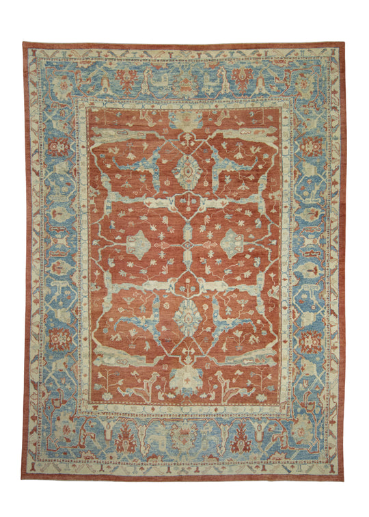 Turkish Oushak Rug 10'1" x 13'8" #18623