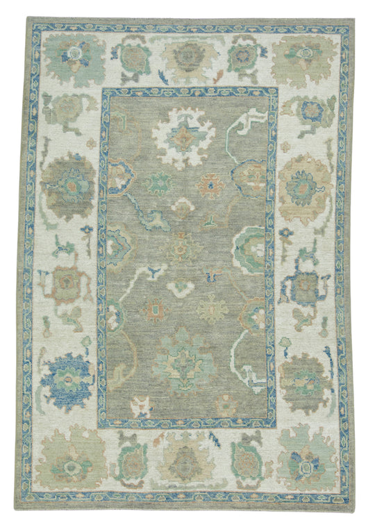 Turkish Oushak Rug 6'3" x 9'2" #17860