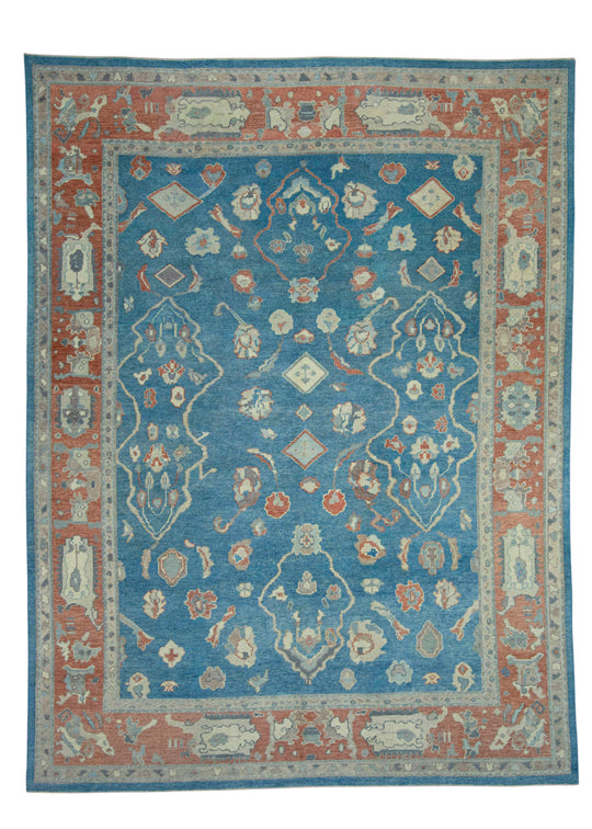 Turkish Oushak Rug 9'9" x 12'11" #18527
