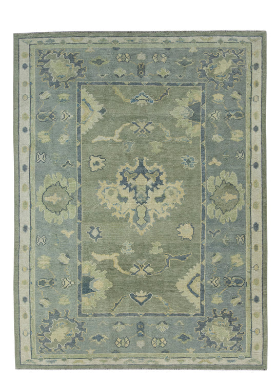 Turkish Oushak Rug 5'1" x 6'10" #17022