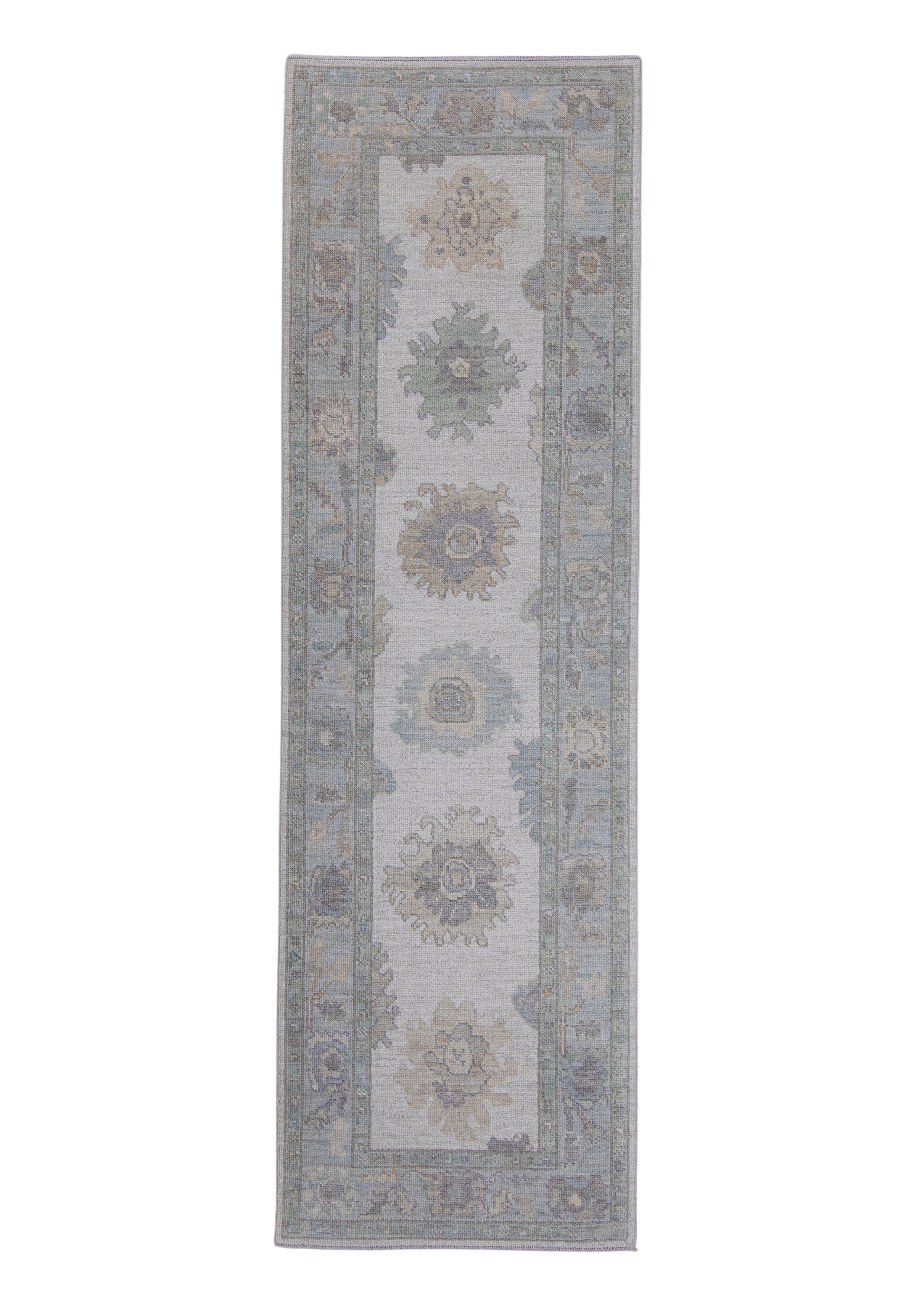 Turkish Oushak Runner Rug 3'1" x 10'1" #16280