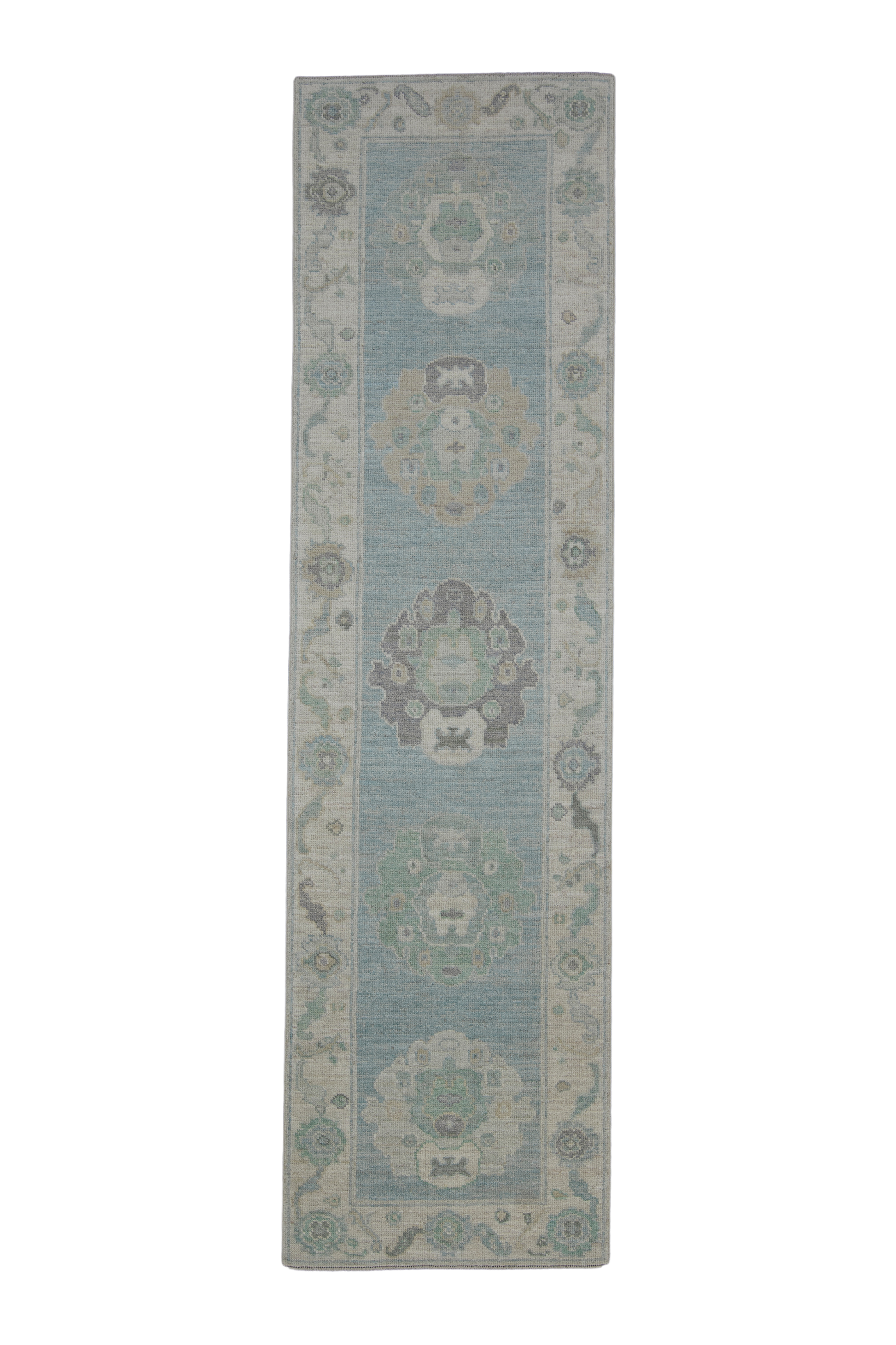 Turkish Oushak Rug 2'9" x 10'2" #11617