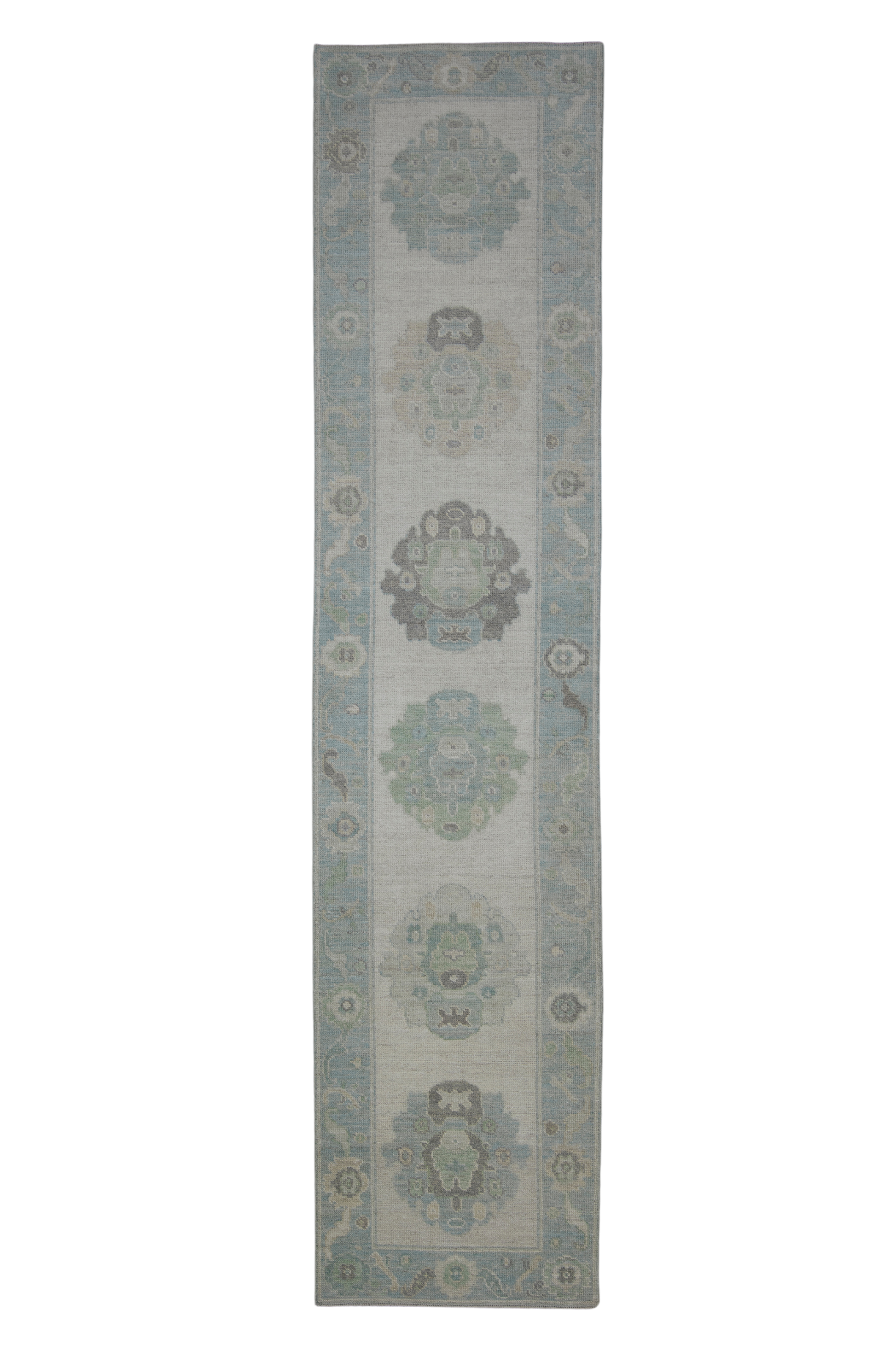 Turkish Oushak Rug 2'9" x 12' #11543