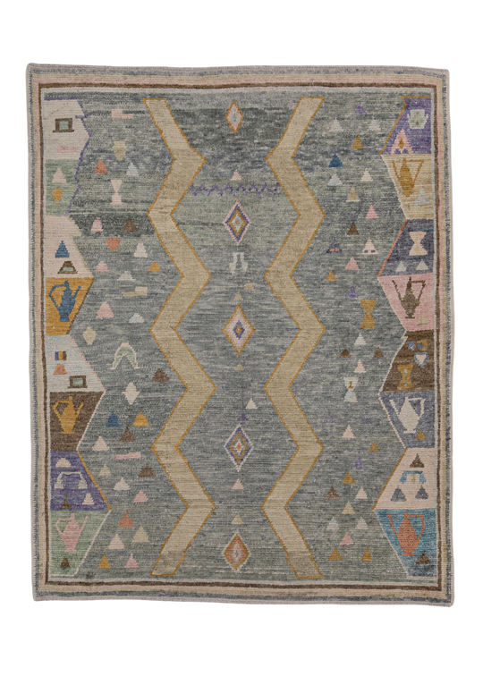 Turkish Oushak Rug 5'6" x 6'10" #4574