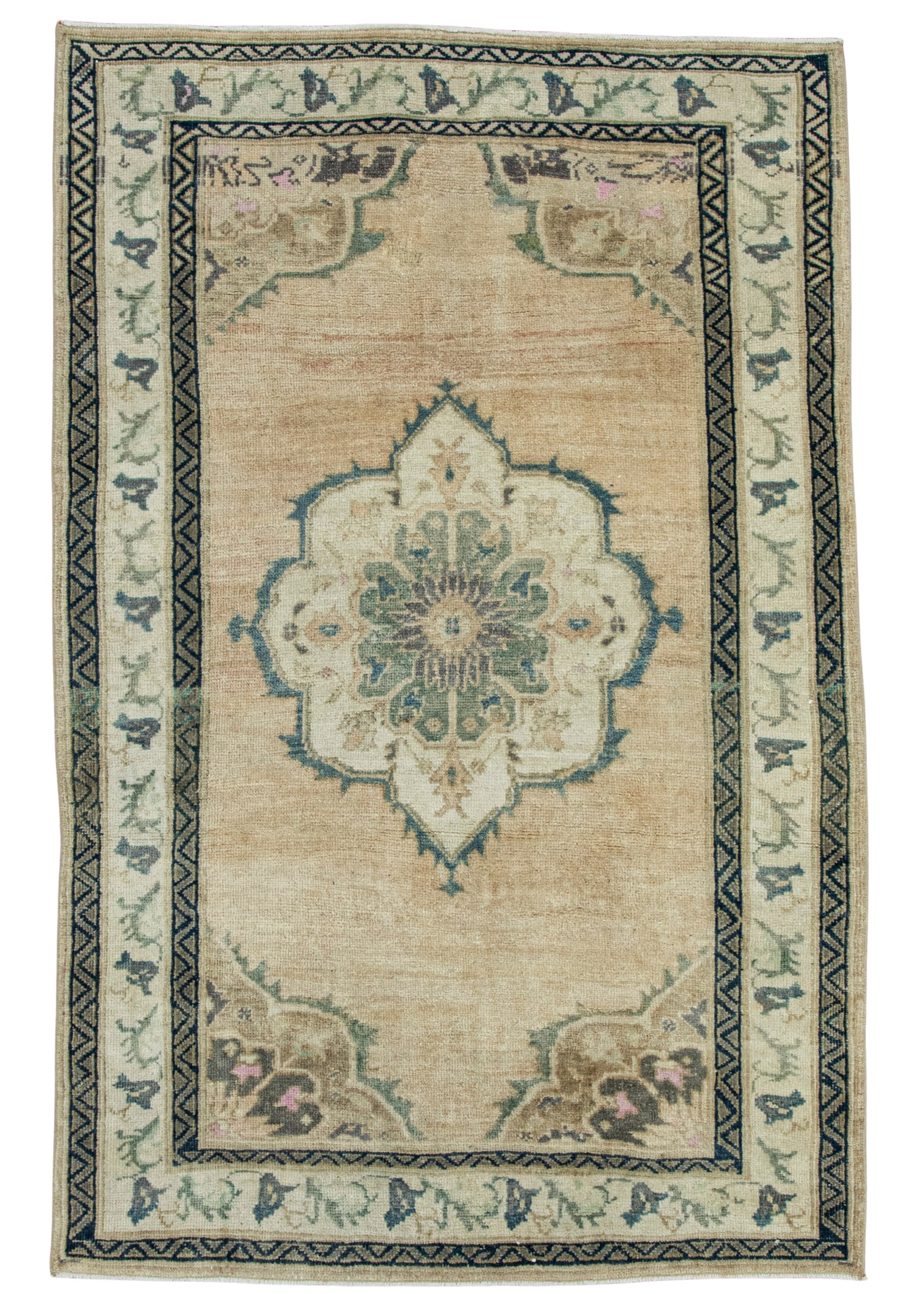 Turkish Vintage Rug  3'11" x 6' #20704