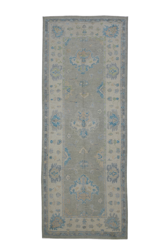 Turkish Oushak Rug 3'11" x 10'3" #11950