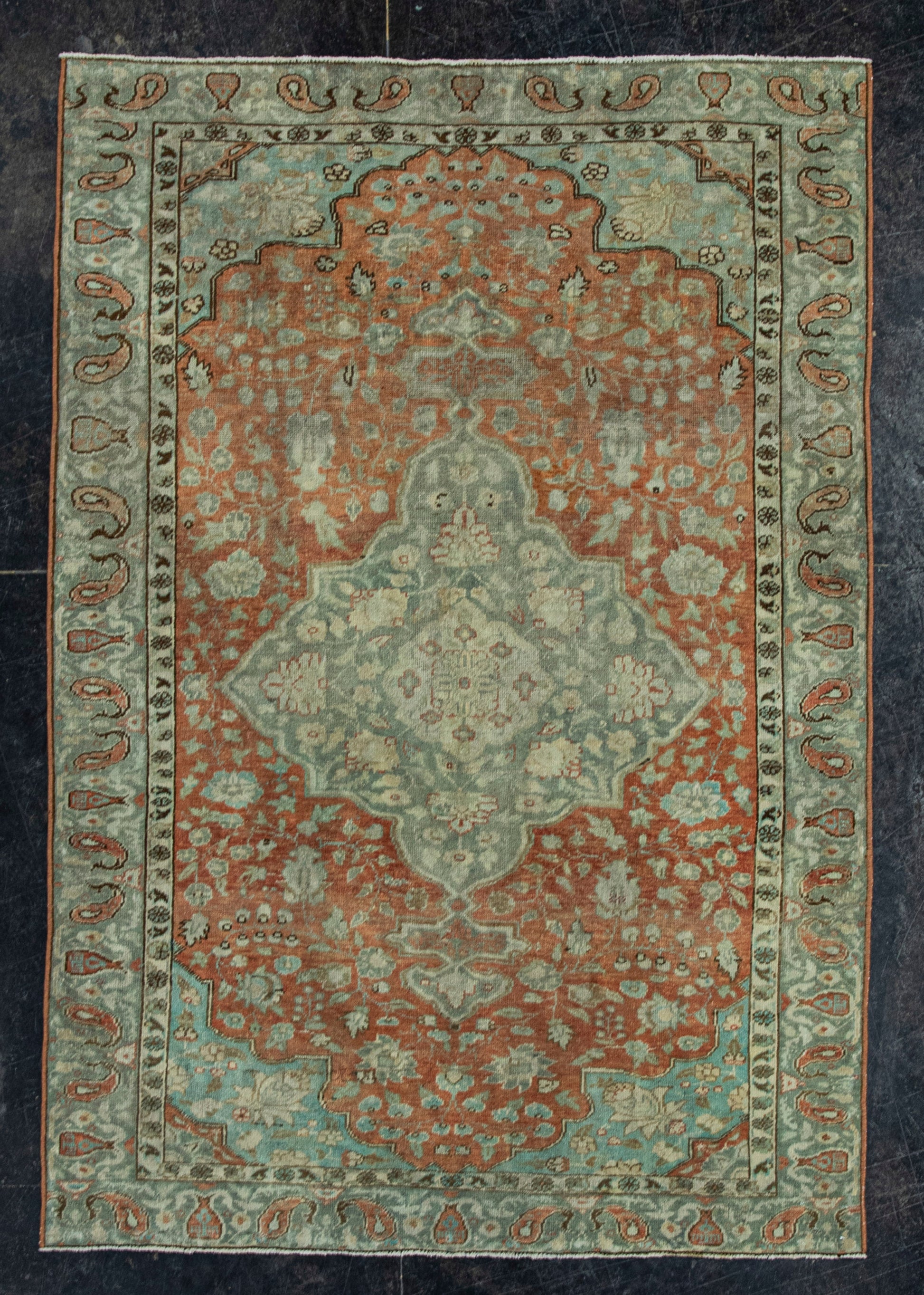 Turkish Vintage Rug  4' x 5'10" #20688