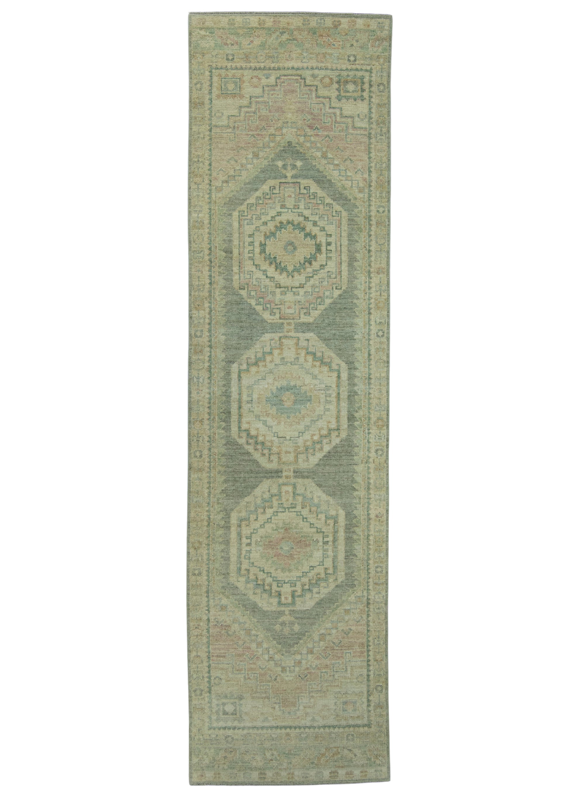 Turkish Oushak Rug 2'11" x 11'2" #19271