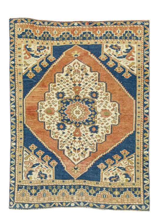 Turkish Vintage Rug 2'9" x 3'8" #20579