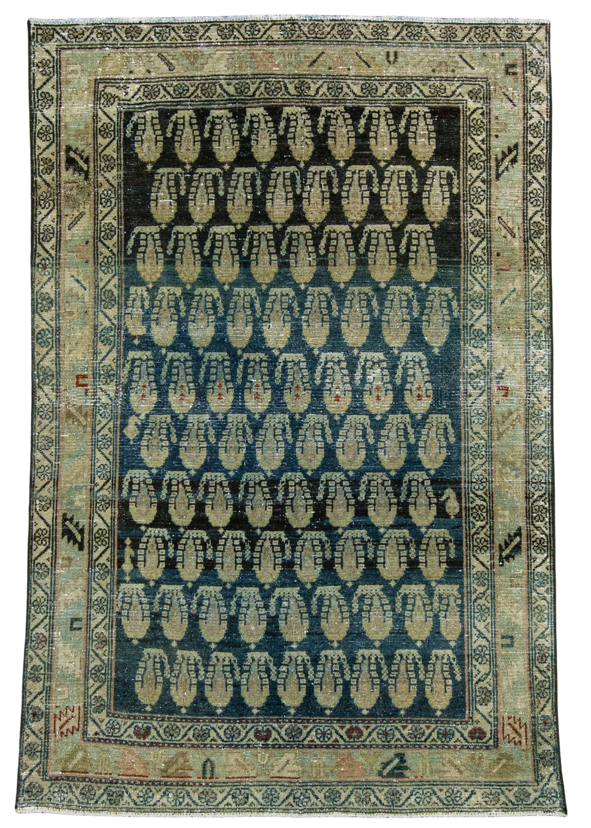 Turkish Vintage Rug 4'3" x 6'4" #17804