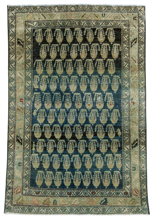 Turkish Vintage Rug 4'3" x 6'4" #17804