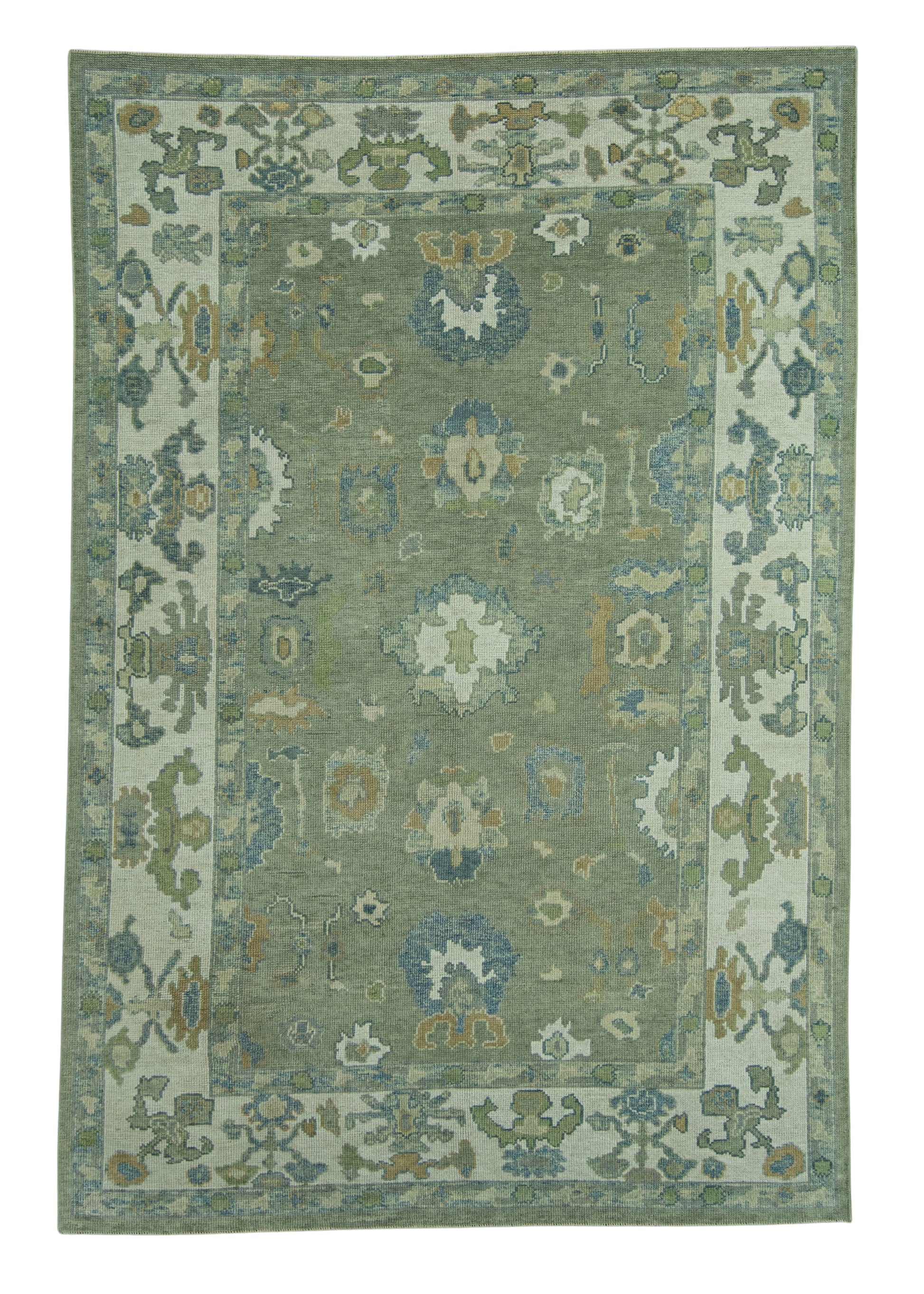 Turkish Oushak Rug 6'1" x 9'1" #19127
