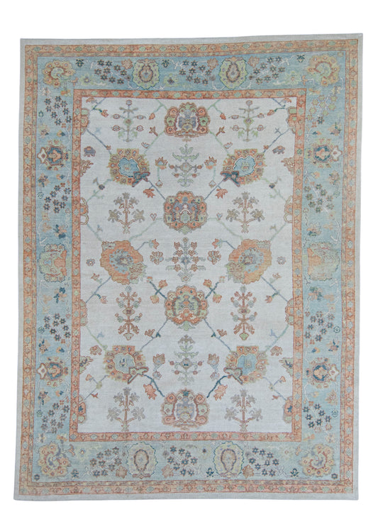 Turkish Oushak Rug 9'3" x 12'4" #20432
