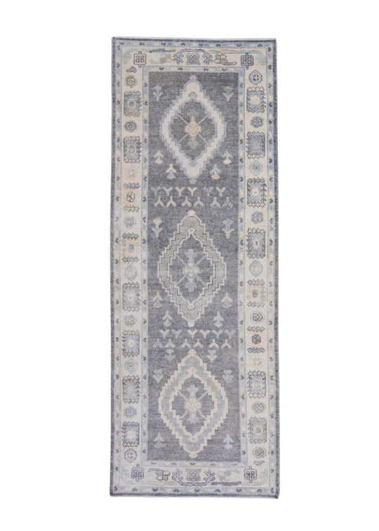 Turkish Oushak Runner Rug 3' x 8'3" #16583