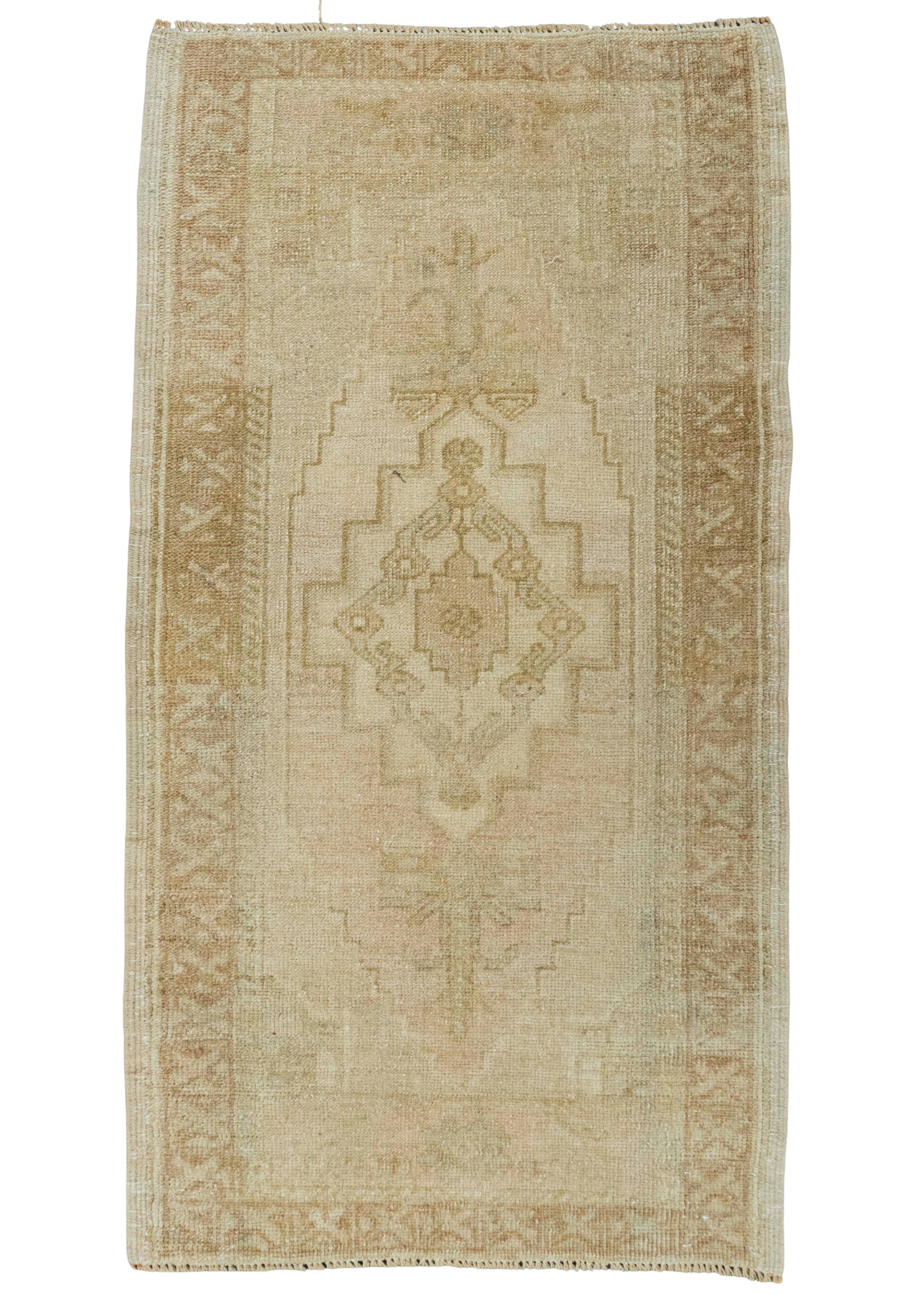 Turkish Mini Rug Oriental Hand Knotted Vintage Rug 1'8" x 3'7" #20624