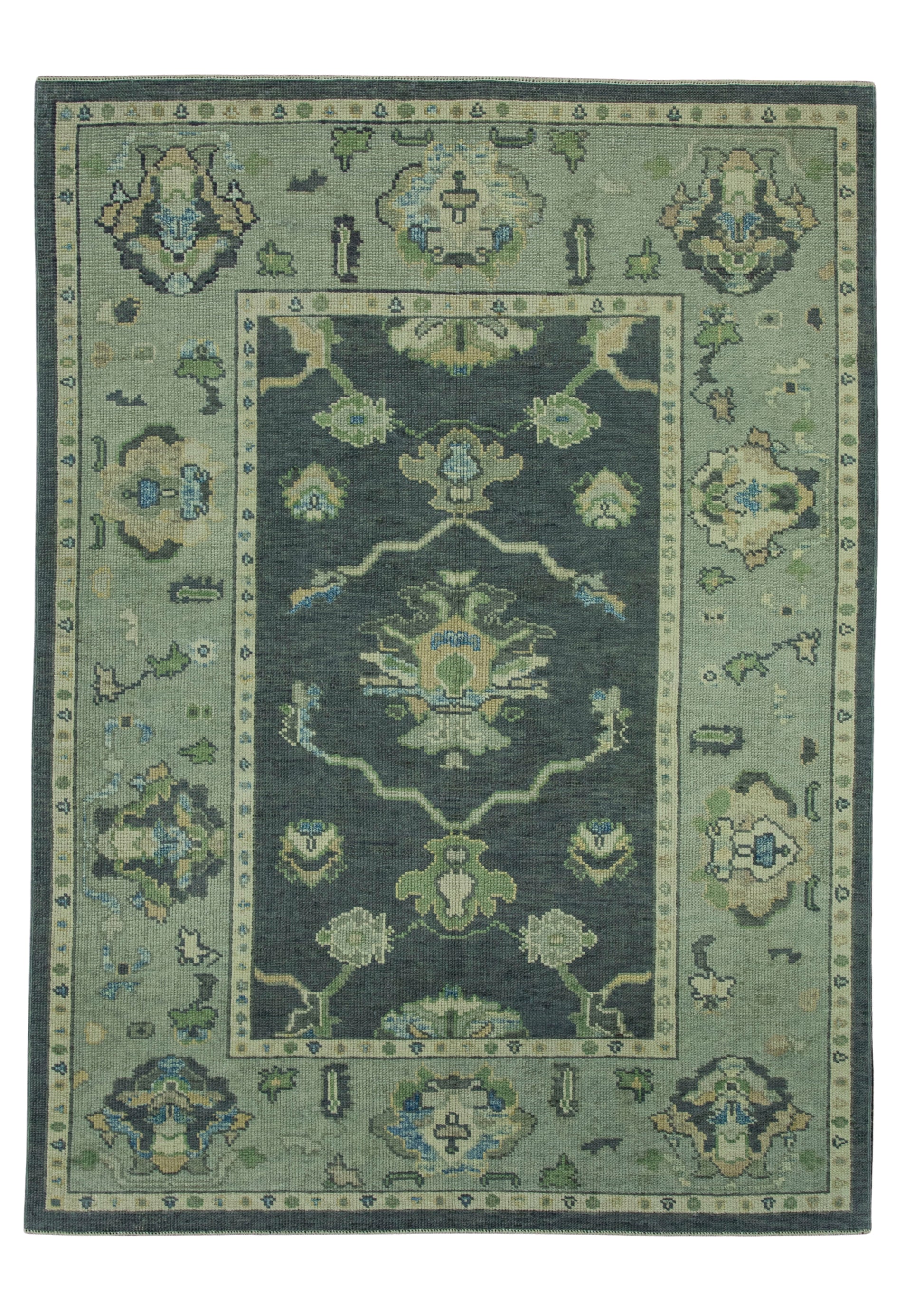 Turkish Oushak Rug 5' x 6'10" #19047