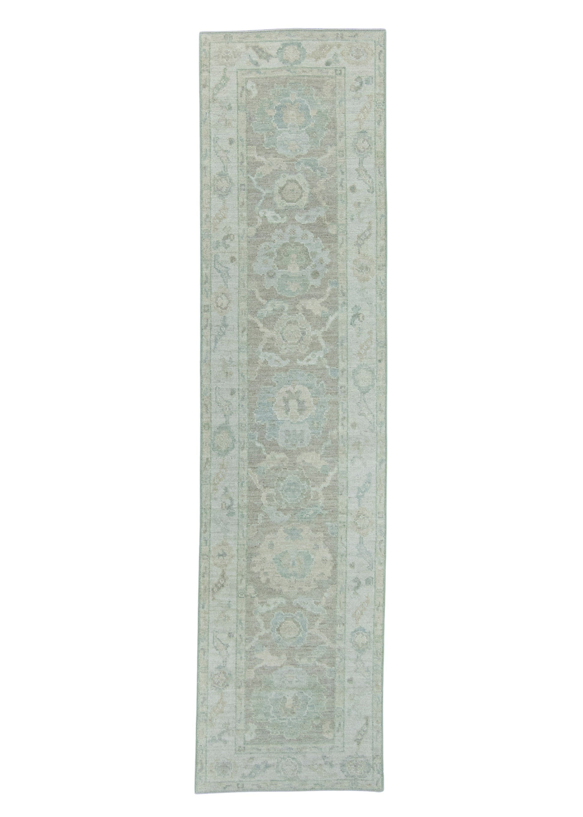 Turkish Oushak Rug 2'6" x 10'1" #19416