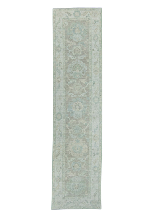 Turkish Oushak Rug 2'6" x 10'1" #19416