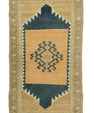 Turkish Mini Rug Oriental Hand Knotted Vintage Rug 1'7" x 1'8" #21155