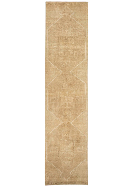 Turkish Vintage Runner Rug 3' x 12'9" #24424