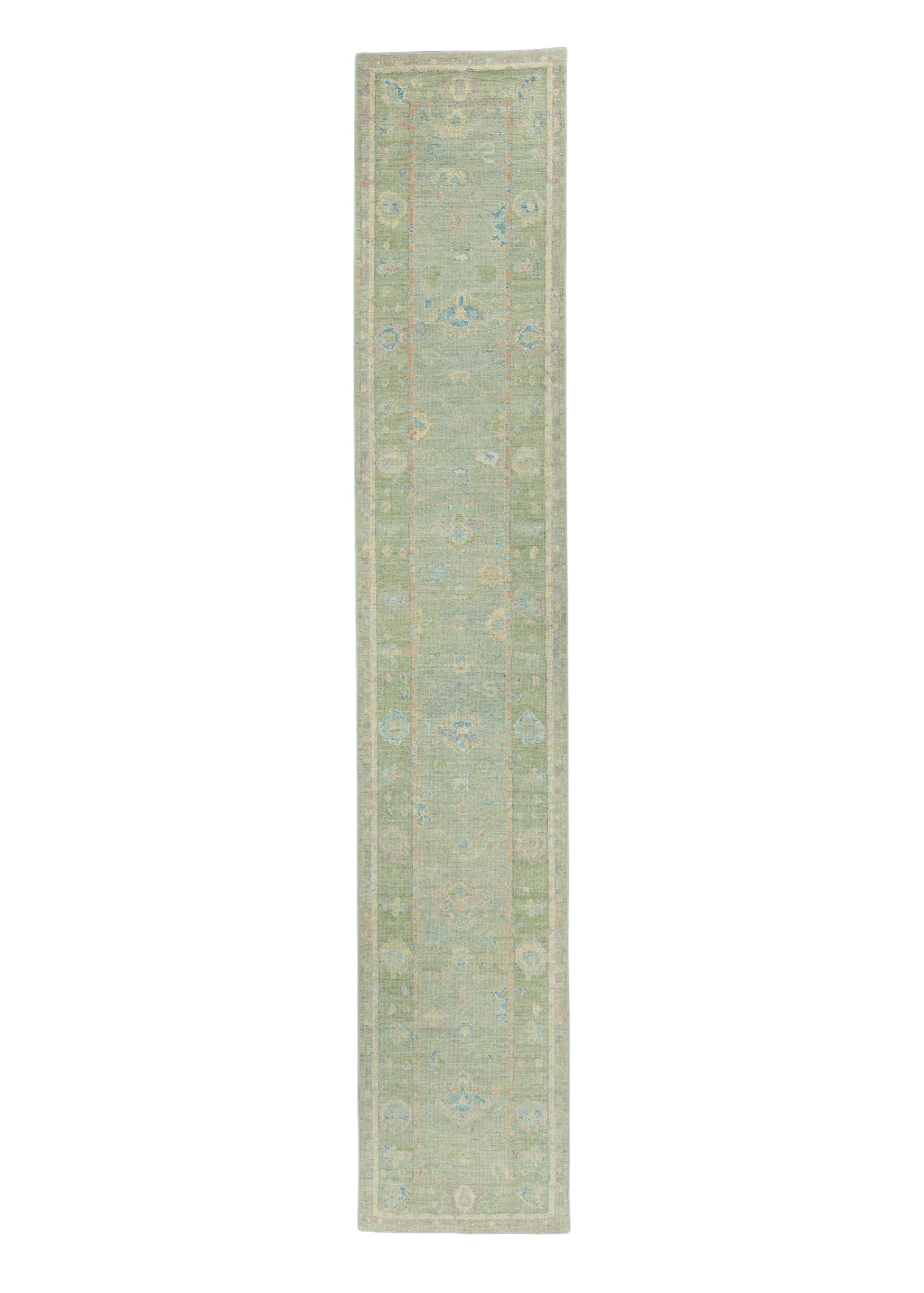 Turkish Oushak Runner Rug 2'11" x 16' #17941