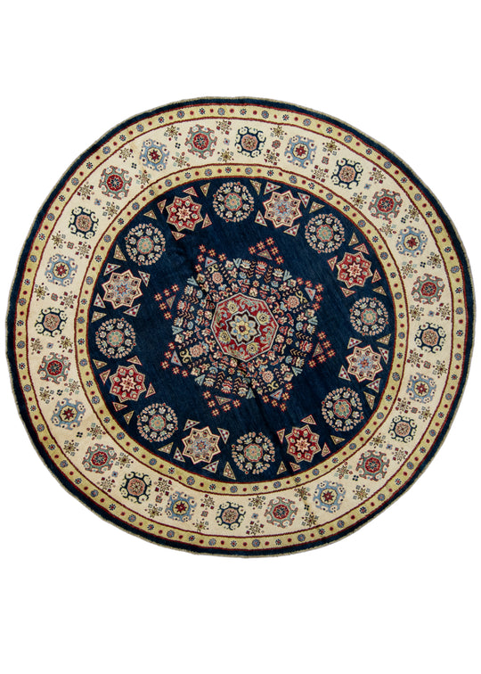 Oriental Hand Knotted Round Rug 8' x 8' #17101