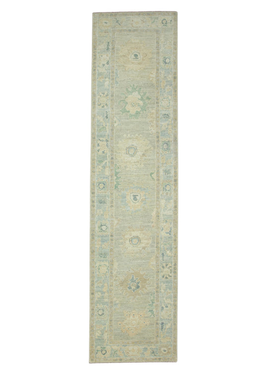 Turkish Oushak Runner Rug 2'10" x 11'4" #17519