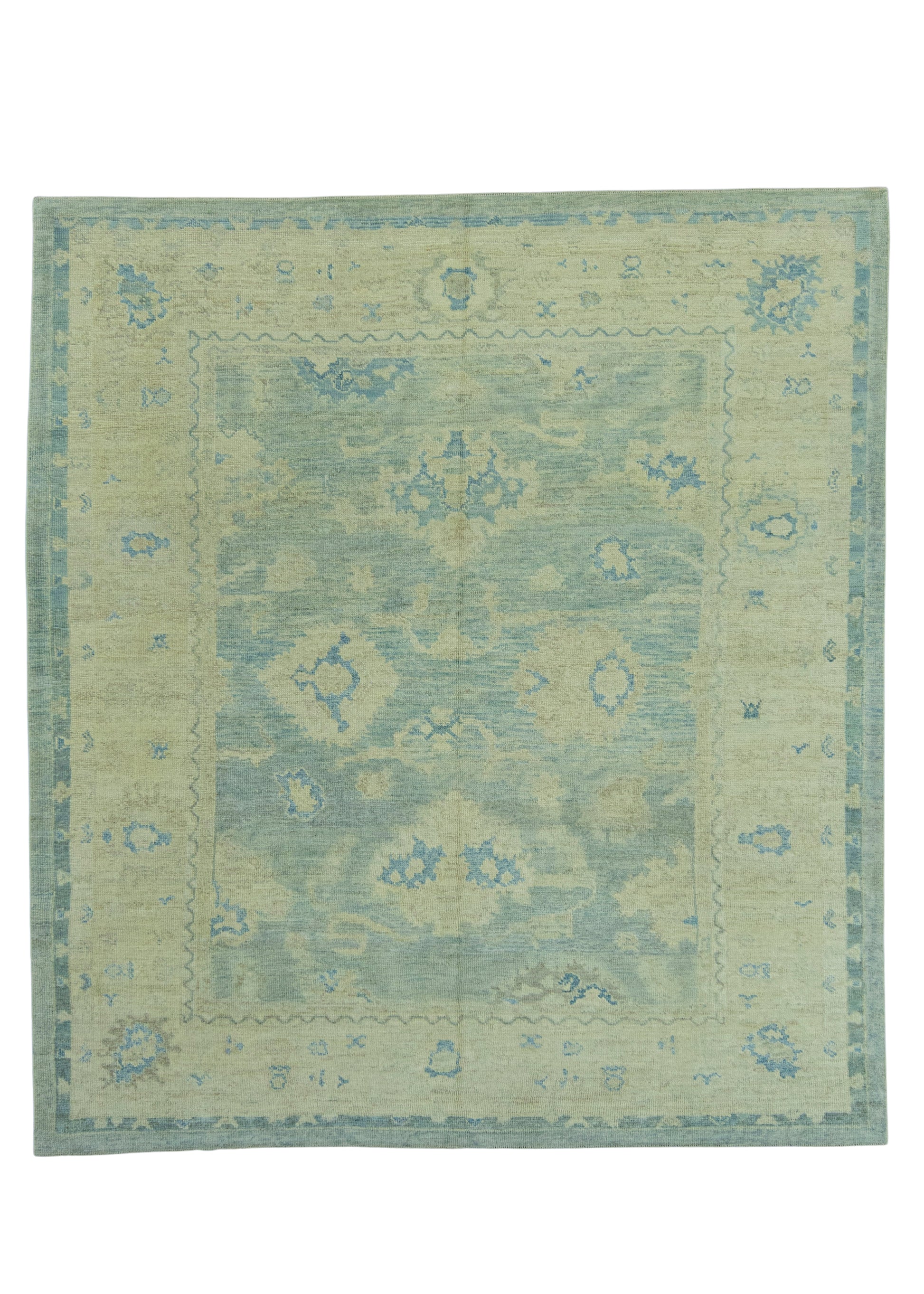 Turkish Oushak Rug 9'1" x 10' #19073