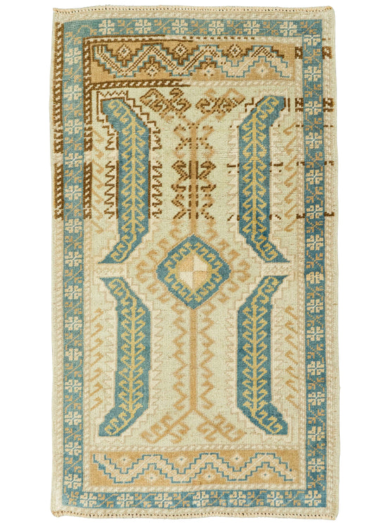 Turkish Yastik Rug  1'10" x  3'2" #23653
