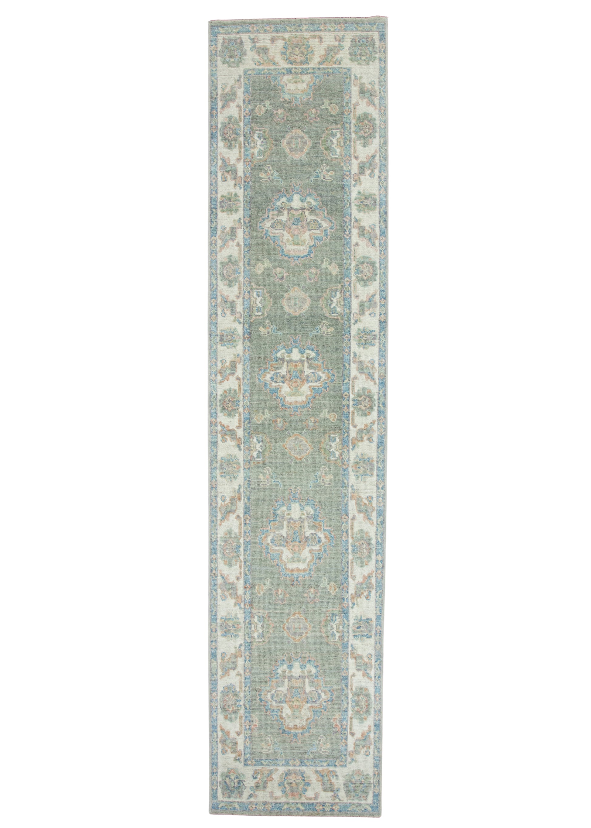 Turkish Oushak Runner Rug 2'9" x 12'3" #17904