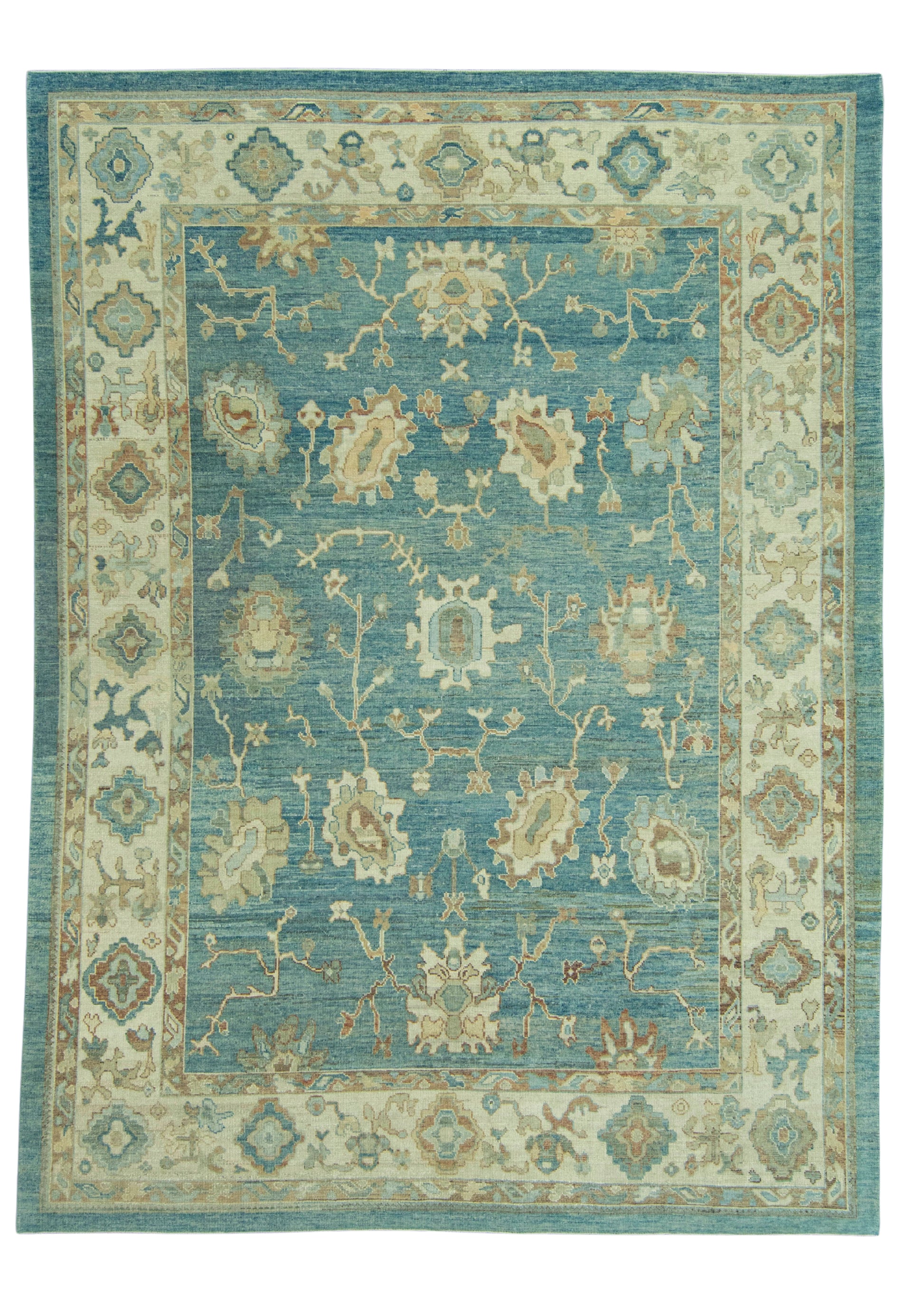 Turkish Oushak Old Wool Rug  10' x 13'7" #20000