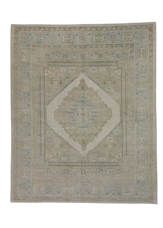 Turkish Antique Look Oushak Rug 8'4" x 10'2" #16733