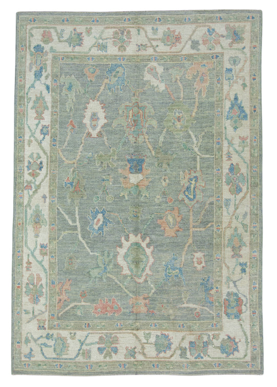 Turkish Oushak Rug 6'1" x 8'10" #17951