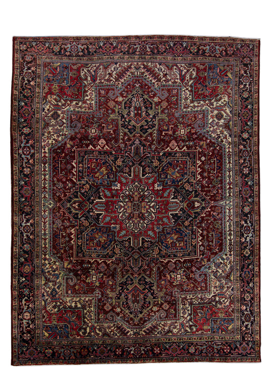 Oriental Handwoven Vintage Rug 8'9" x 11'6" #17401