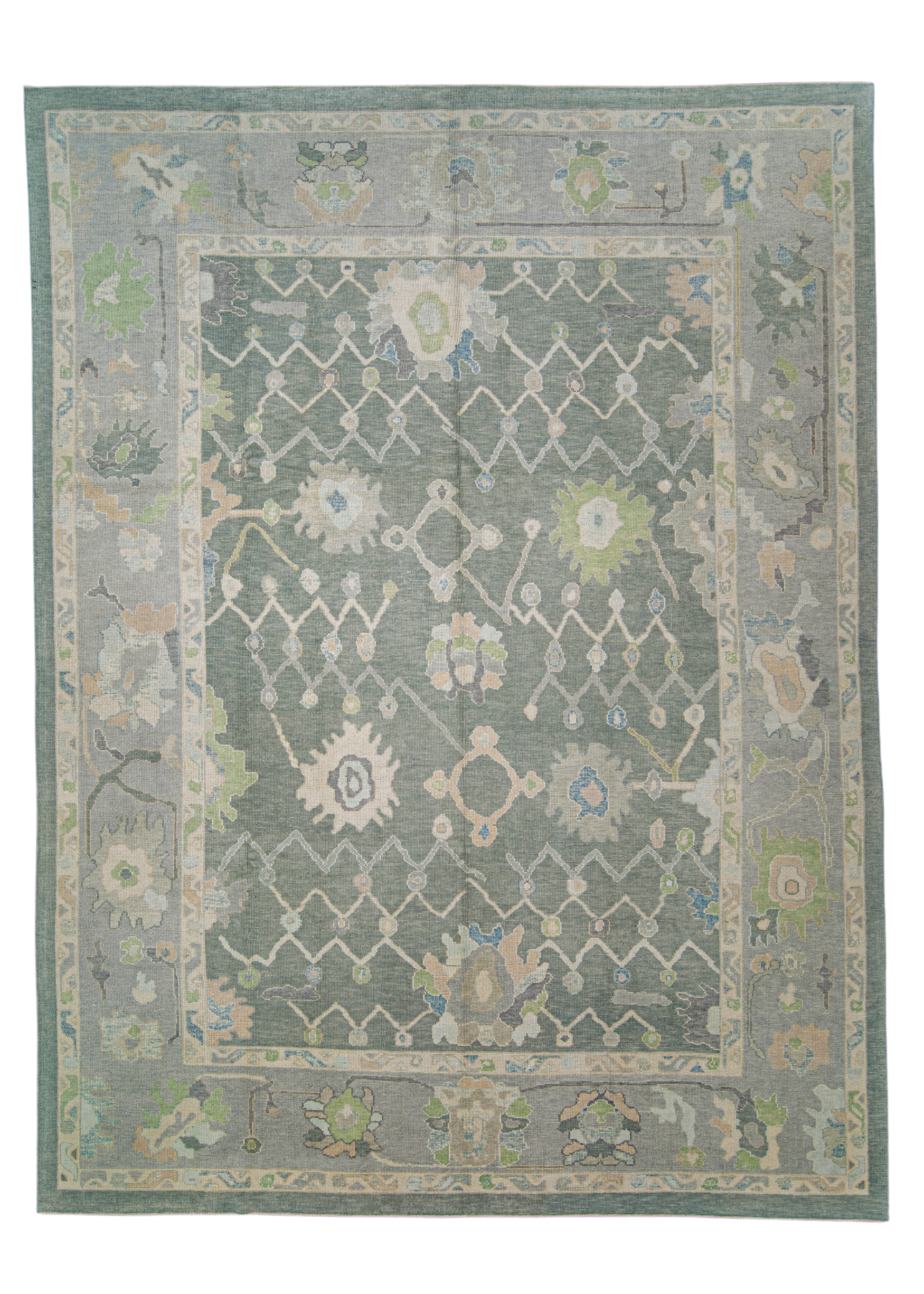 Turkish Oushak Rug 10'8" x 14'1" #12118