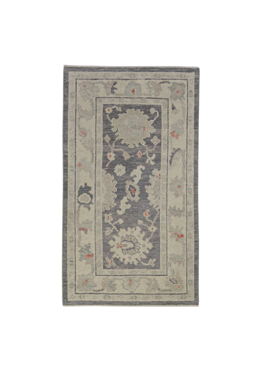 Turkish Oushak Rug 2'8" x 4'8" #2176