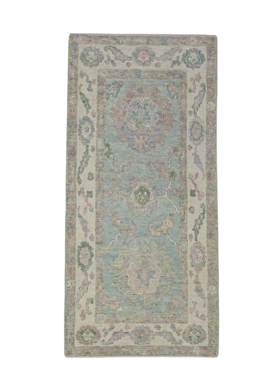 Turkish Oushak Rug 2'10" x 6' #12038