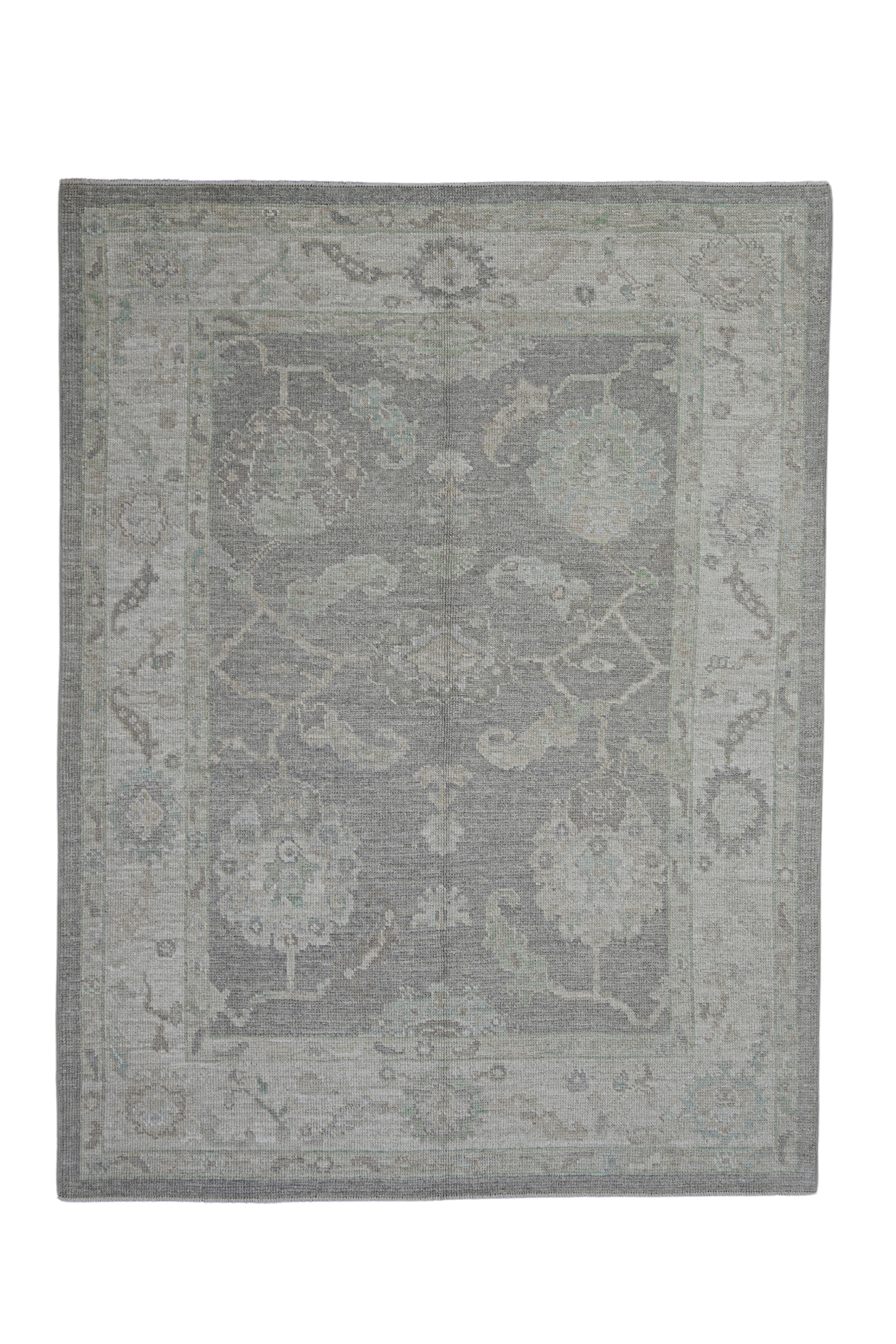 Turkish Oushak Rug 5'3" x 6'11" #11799