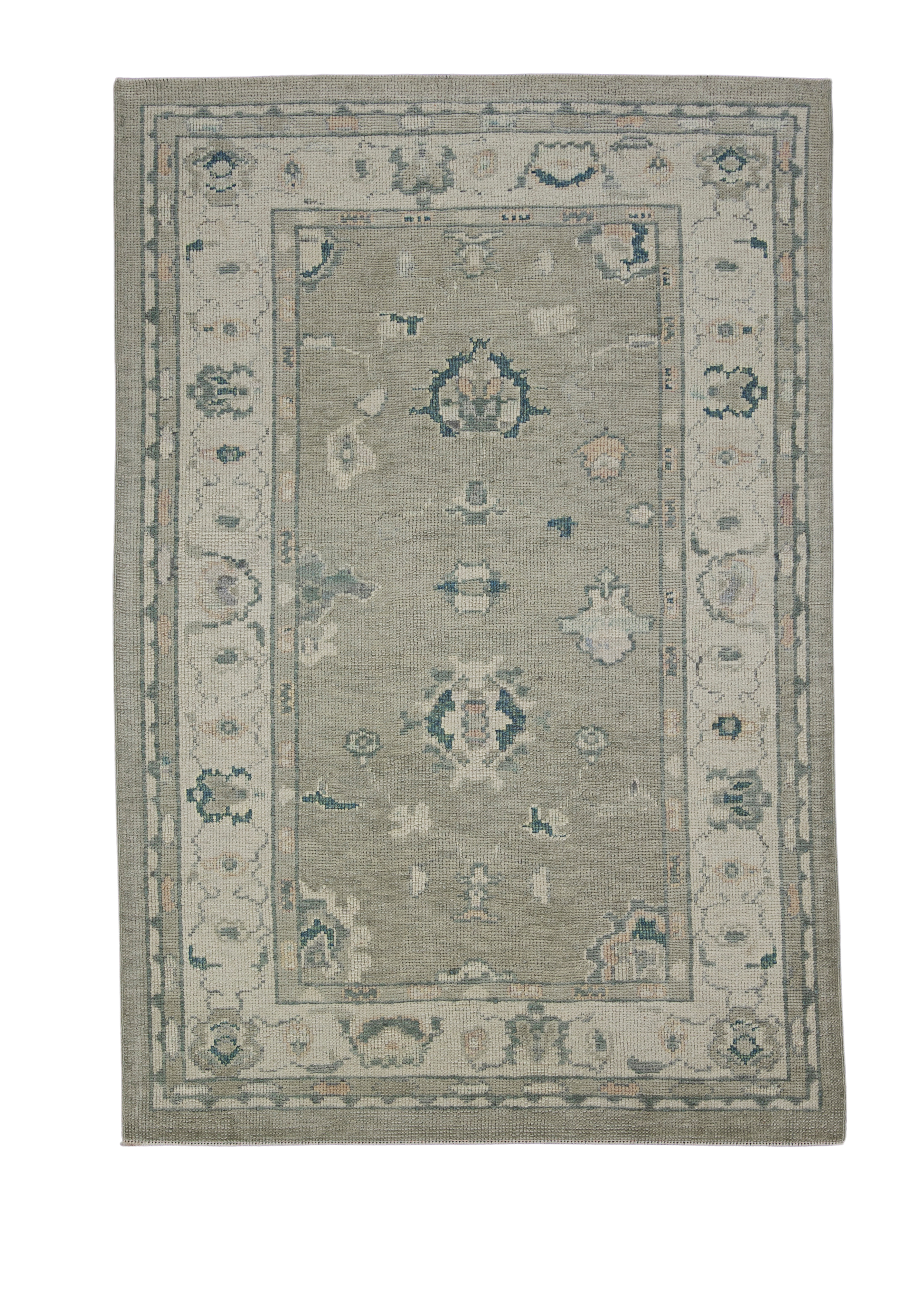 Turkish Oushak Rug 4'1" x 6'1" #12121