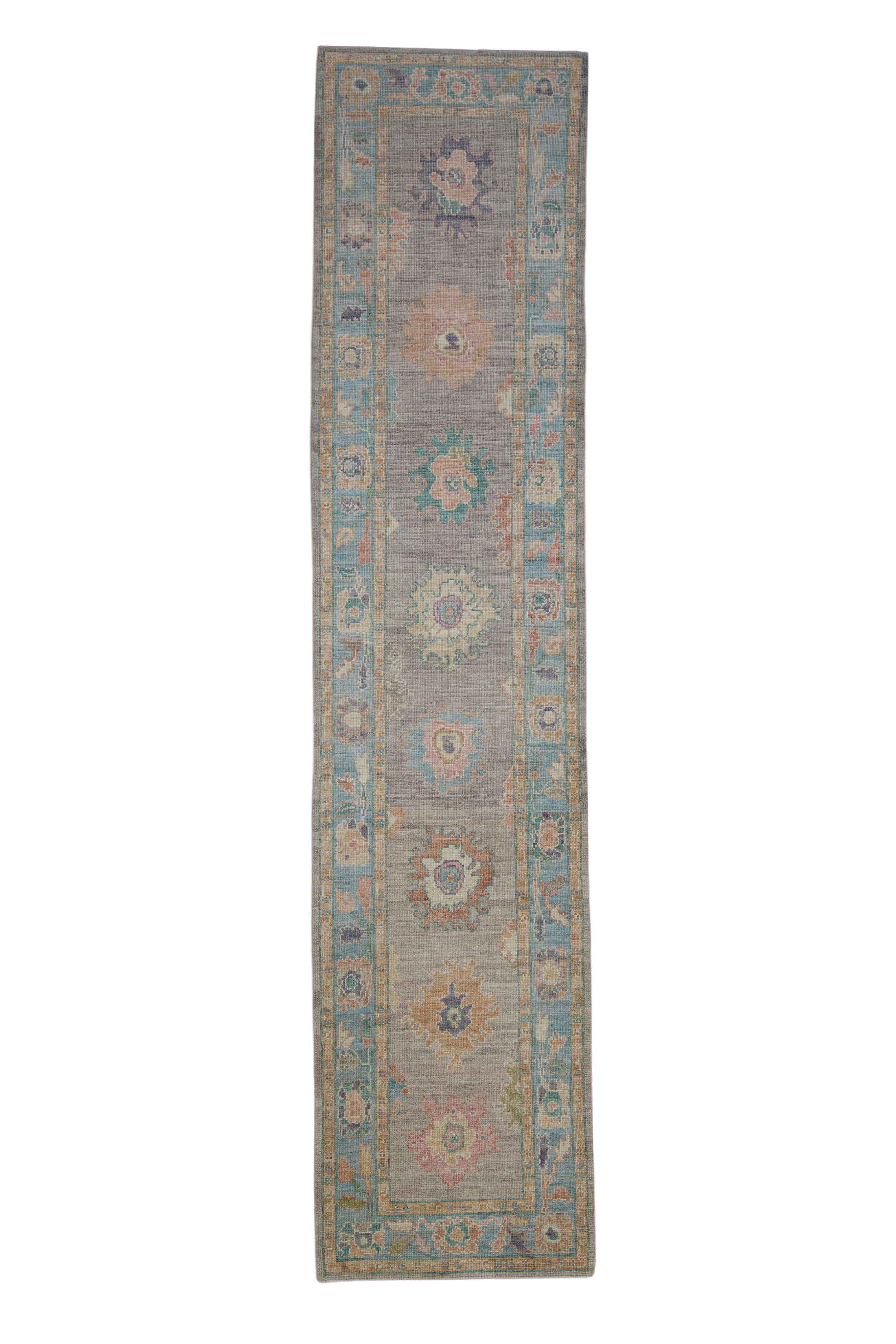 Turkish Oushak Rug 2'11" x 13'1" #2083