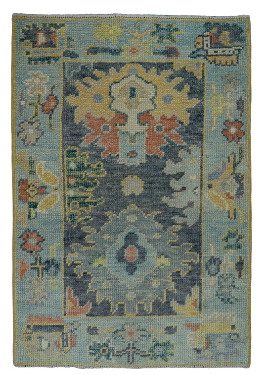 Turkish Oushak Rug 2'2" x 3'2" #19530