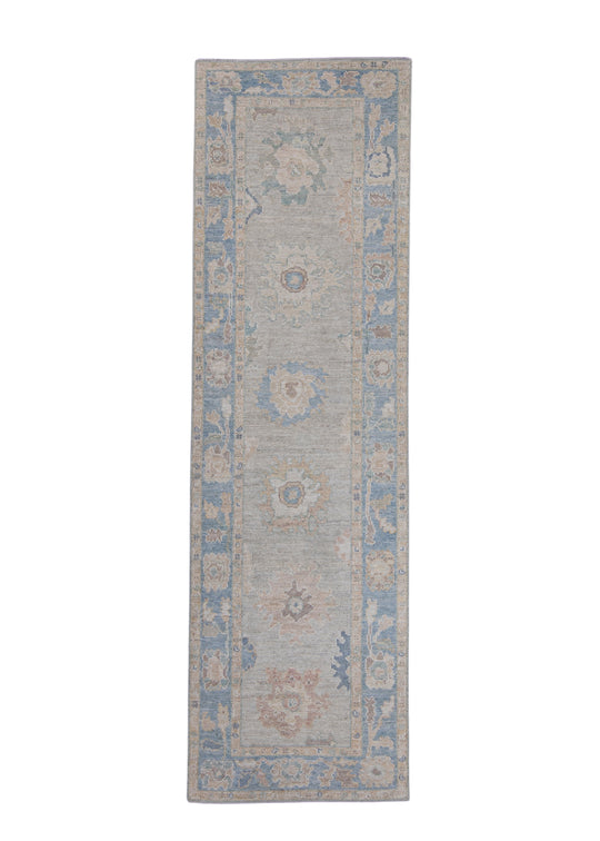 Turkish Oushak Runner Rug 3' x 10'2" #16229