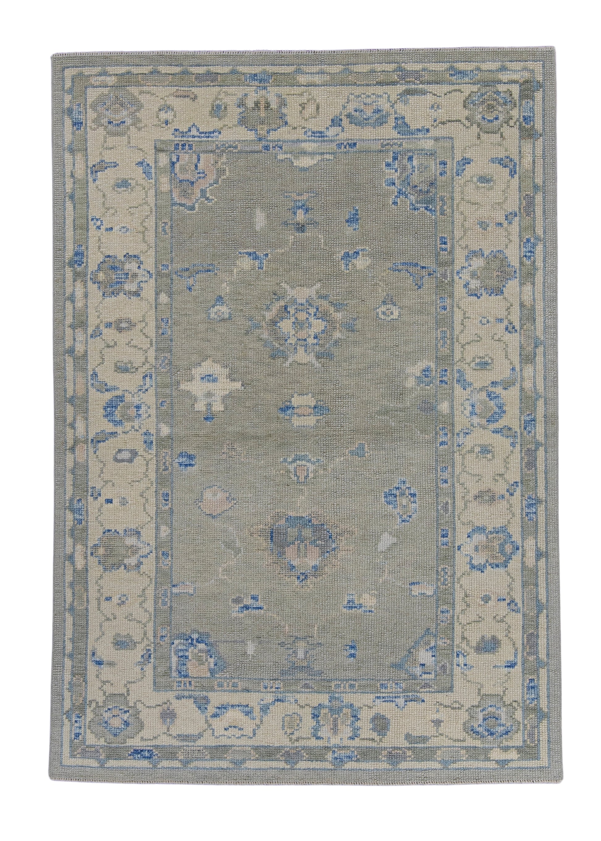 Turkish Oushak Rug 3'11" x 5'7" #16589