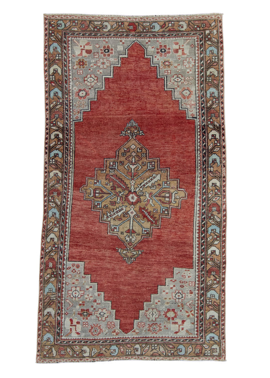 Turkish Vintage Rug 3'7" x 6'8" #17108