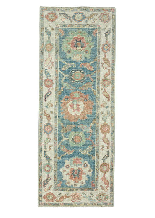 Turkish Oushak Runner Rug 2'3" x 5'10" #17551