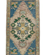 Turkish Mini Rug Oriental Hand Knotted Vintage Rug 1'8" x 3' #20740