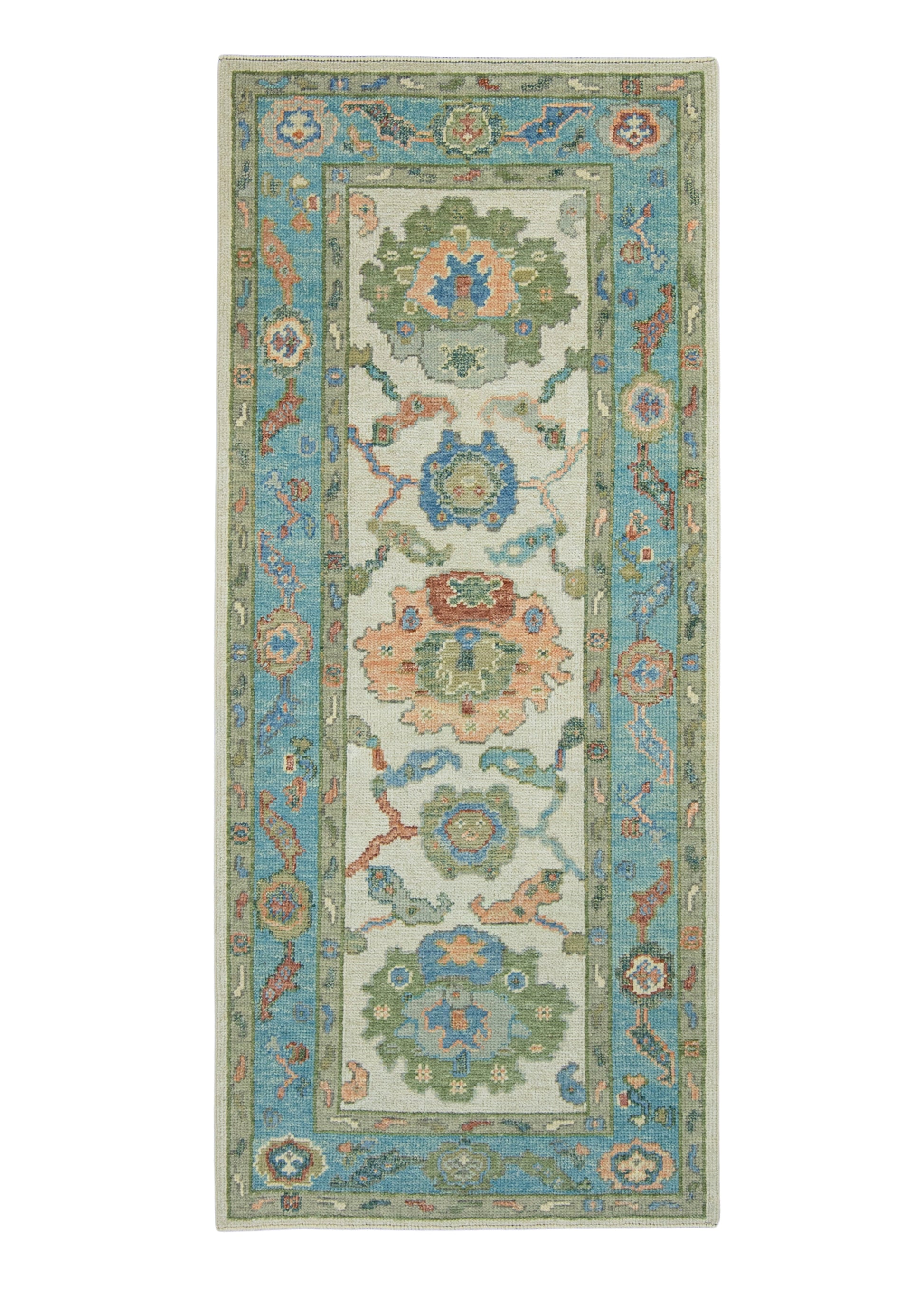 Turkish Oushak Runner Rug 2'8" x 6'3" #17071