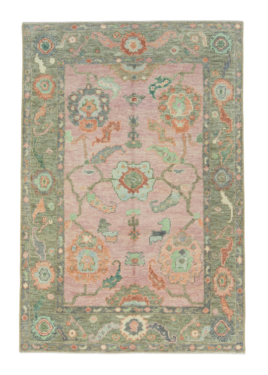 Turkish Oushak Rug 4' x 5'10" #17154