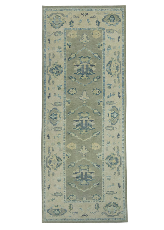 Turkish Oushak Rug 3'10" x 9'8" #18033