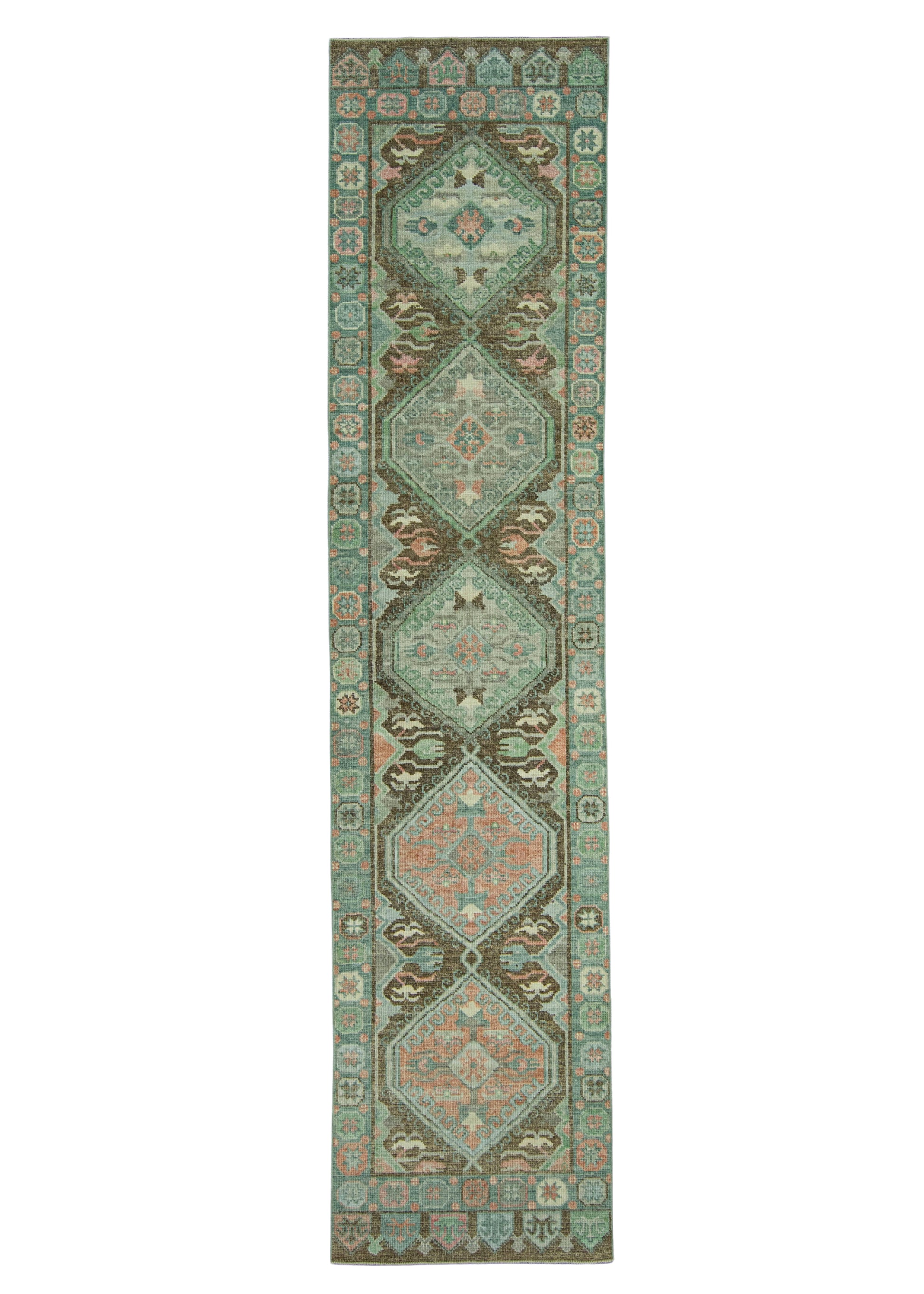 Turkish Oushak Rug 2'11" x 12'7" #20036